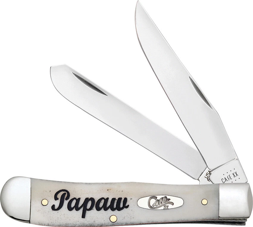 Cuchillo de Bolsillo Case Cutlrey Papaw Trapper Blanco Natural Plegable Inoxidable 10430 Foto 1 de 1