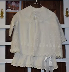 2 piece vintage dress and jacket for child white original - Picture 1 of 6