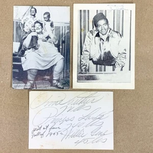 Freak Show SIGNED Photos 740lbs Lady with 74lbs Husband, No Legs Man, Circus - Picture 1 of 12