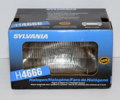 Faro halógeno sellado Sylvania H4666 haz alto/bajo nuevo en caja sellada Foto 1 de 3
