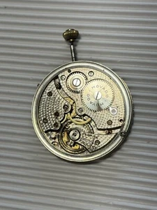 MECANISMO DE RELOJ DE BOLSILLO MOVADO, CHARTONS, FUNCIONA - Imagen 1 de 2