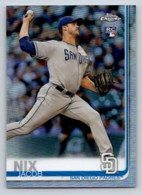2019 Topps Chrome Refractors #182 Jacob Nix (ref 199114) - Image 1 of 2