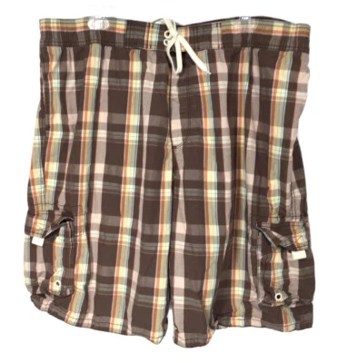 Baúl de baño corto Old Navy para hombre 2XL multicolor a cuadros  Foto 1 de 4