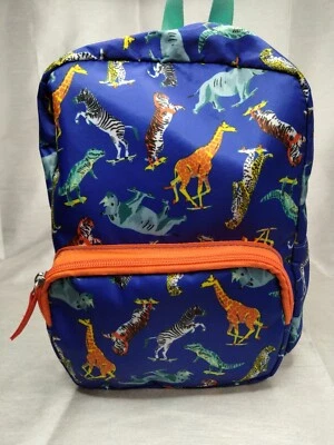 Mochila con estampado de animales de patinaje Cat Jack para niños pequeños - azul Foto 1 de 4