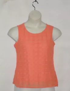 Styled by Joe Zee Knitted Pattern Tank With Lining Size M Coral - Picture 1 of 2