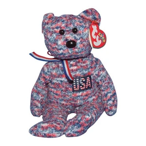 Ty Beanie Baby USA - MWMT (Bear USA Country Exclusive 2000) - Picture 1 of 1