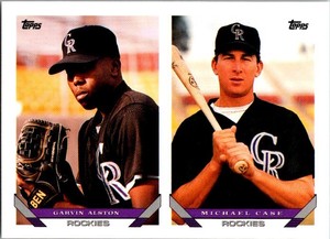 1993 Topps Garvin Alston / Michael Case  661 Colorado Rockies