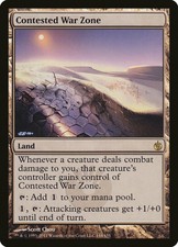 1X Contested War Zone - Mirrodin Besieged - Italian, EX MTG CARD