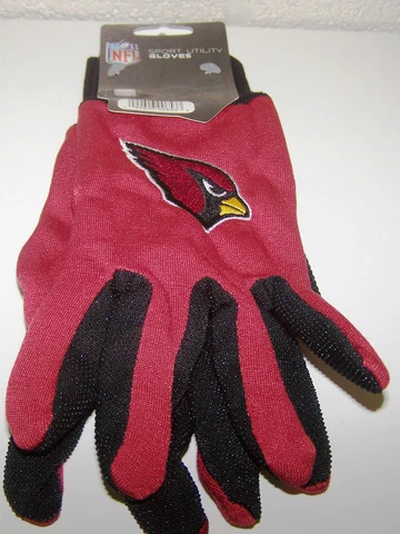 Arizona Cardinals NFL Logo Two Tone Utility Garden Game Gloves Cover