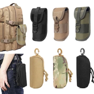 Tactical Molle Glasses Pouch Sunglasses Case Utility Fanny Pack Belt Waist Bag - Picture 1 of 29