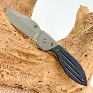 Kabar 3073 Warthog Folder Serrated Pocket Knife Stainless Steel Combination Bld - Picture 1 of 5