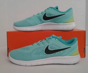 NWT NIKE GRADE SCHOOL GREEN(JADE) FREE RN RUNNING SHOES SZ 6Y & 7Y 833993 3OO - Picture 1 of 9