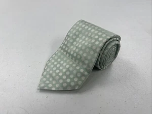 Burberry Men's Mint Green Dotted Silk Neck Tie $295 - Picture 1 of 10