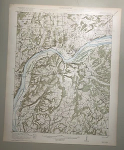 1921 USGS topo map Golconda Quadrangle Illinois Kentucky Carrsville Rosiclare - Picture 1 of 6