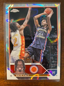 2023 Topps cromo McDonald's All American Baye otoño #16 refractor de lava/299 - Imagen 1 de 2
