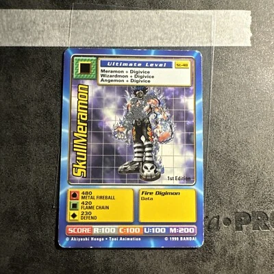SkullMeramon St-48 Ultimate 1st Edition Unlimited Digimon CCG 1999 Bandai MP - Image 1 of 2