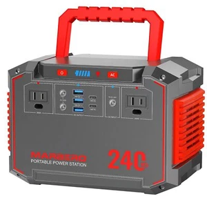 Centrale Elettrica Portatile 240Wh 350W Picco Campeggio Power Bank con Presa AC - Foto 1 di 6