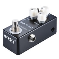 MOSKY BLACK RAT Distortion Guitar Effect Pedal Dist Volume Filter Button Premium