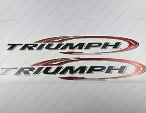 TRIUMPH 190 BAY BOAT 2005 SILVER LOGO DECALS STICKERS Set of 2 X 39" LONG - Bild 1 von 7