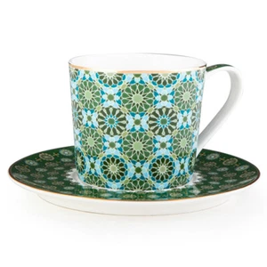 Juego de regalo Eusamex vajilla porcelana tazas de té con posavasos 323224 Orient - Imagen 1 de 3