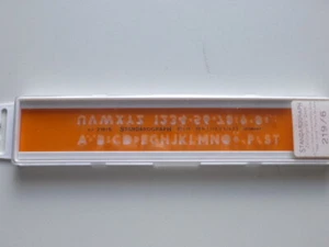 Schriftschablone STANDARDGRAPH N° 219/6 6 mm Schrifthöhe gerade Schrift - Bild 1 von 1