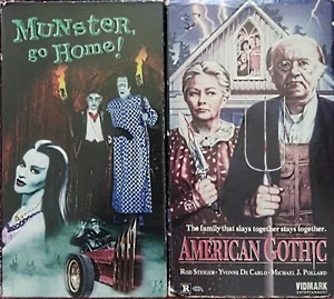 American Gothic The Munsters Go Home 2 VHS Tape Lot Horror Comedy Yvonne DeCarlo - Picture 1 of 4