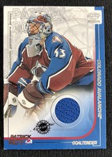 2003-04 Pacific Patrick Roy Authentic Game Worn Jersey #9 Blue Avalanche