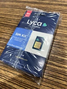 Carte SIM LYCAMOBILE 5G 3 en 1 tailles standard / micro / nano - Photo 1 sur 1