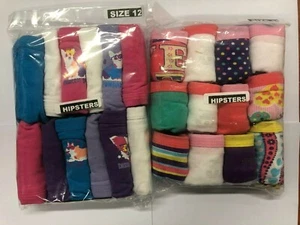 FRUIT OF THE LOOM 24 PK GIRLS HIPSTERS 100% COTTON - Picture 1 of 3