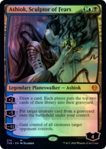 1x FOLIE ASHIOK, BILDHAUER DER ANGST - Theros - MTG - Magic the Gathering - Bild 1 von 1