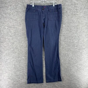 Unionbay Jeans Girls 15 Blue Denim Dark Wash Mid Rise Bootcut Flat Front Pocket - Picture 1 of 7