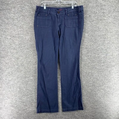 Unionbay Jeans Girls 15 Blue Denim Dark Wash Mid Rise Bootcut Flat Front Pocket - Image 1 of 4