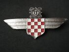 NDH, Ustasa - skrzydła, odznaka pilota, II wojna światowa, wojsko, armia, Chorwacja, Niemcy