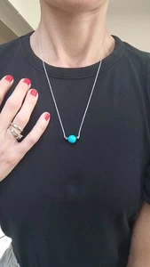 Collana girocollo con turchese ed ematite - Foto 1 di 3