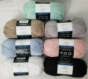 NWT ! 2-Skeins Mainstays Cotton Yarn 3.5 oz ( Choose MPN Color ) - Free Shipping