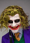 Adult Mens Dark Knight Style The Joker Fancy Dress Supervillain Cosplay Wig
