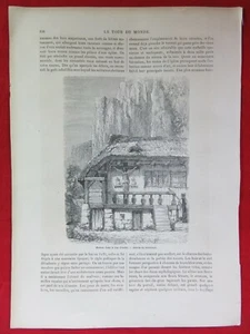 ORIGINAL HOLZSTICH,Haus im Höllental,STROOBANT 1867  - Bild 1 von 3