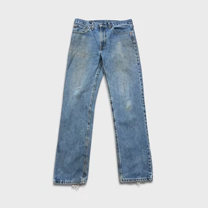 Levi's 516 Herrenjeans 33 x 34 blau schmal gerades Bein helle Waschung Distress Fade Denim - Bild 1 von 14