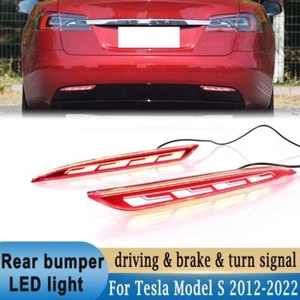 Luz indicadora antiniebla DRL freno parachoques trasero reflector para Tesla modelo S 2012-2022 - Imagen 1 de 6