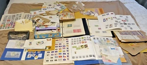 Unsearched box lot stamp collection US & foreign from an estate. LOTS OF STAMPS! - Picture 1 of 18