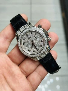 Rolex Daytona 116599TBR White Gold Factory Diamonds - Picture 1 of 4