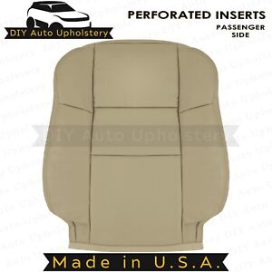 2009-2014 Fits Acura TSX Passenger Top Leather Seat Cover Tan