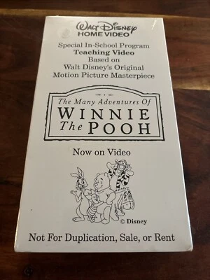 Walt Disney Home Video Special In School Program Winnie The Pooh Not For Resale - Image 1 of 4