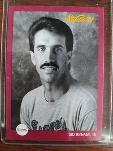 SID BREAM BRAVES 1991 LEAF STUDIO BASEBALL CARD #142 - Picture 1 of 1