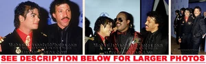 Michael Jackson 1985 con Lionel Ritchie 3x FOTOS RARAS 8x10 - Imagen 1 de 1