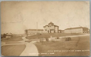 HOT SPRINGS SD SCHLACHTBERG SANATORIUM ANTIK ECHTFOTO POSTKARTE RPPC - Bild 1 von 2