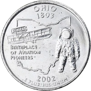 [#396633] United States, Quarter, Quarter Dollar, 2002, Denver, Ohio 1803, Coppe - Picture 1 of 2