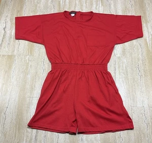 Sunbelt Sportswear Womens Size L Red Jumper Short Sleeve  - Picture 1 of 12