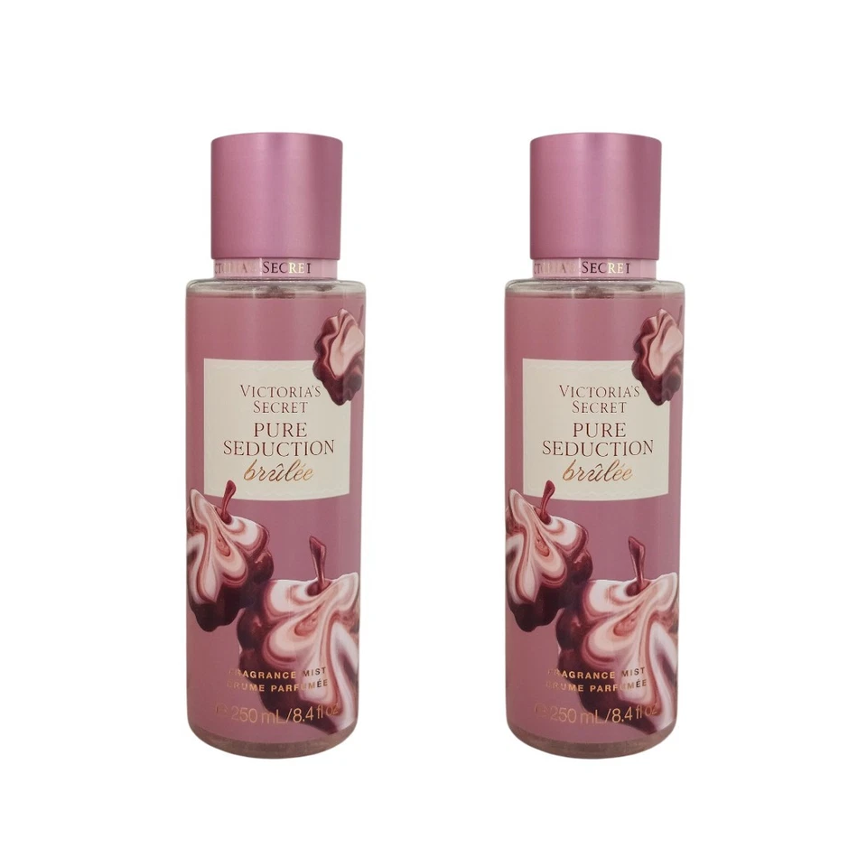 JUEGO DE 2 NEBULOSAS CORPORALES NUEVAS VICTORIA'S SECRET PURE SEDUCTION BRULEE, 8,4 FL OZ Foto 1 de 1