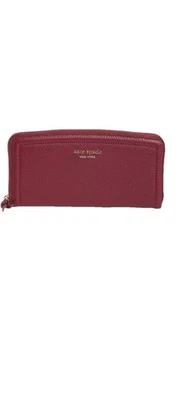 Kate Spade New York Slim Continental Leather Wallet Autumnal Red NWT - Image 1 of 4